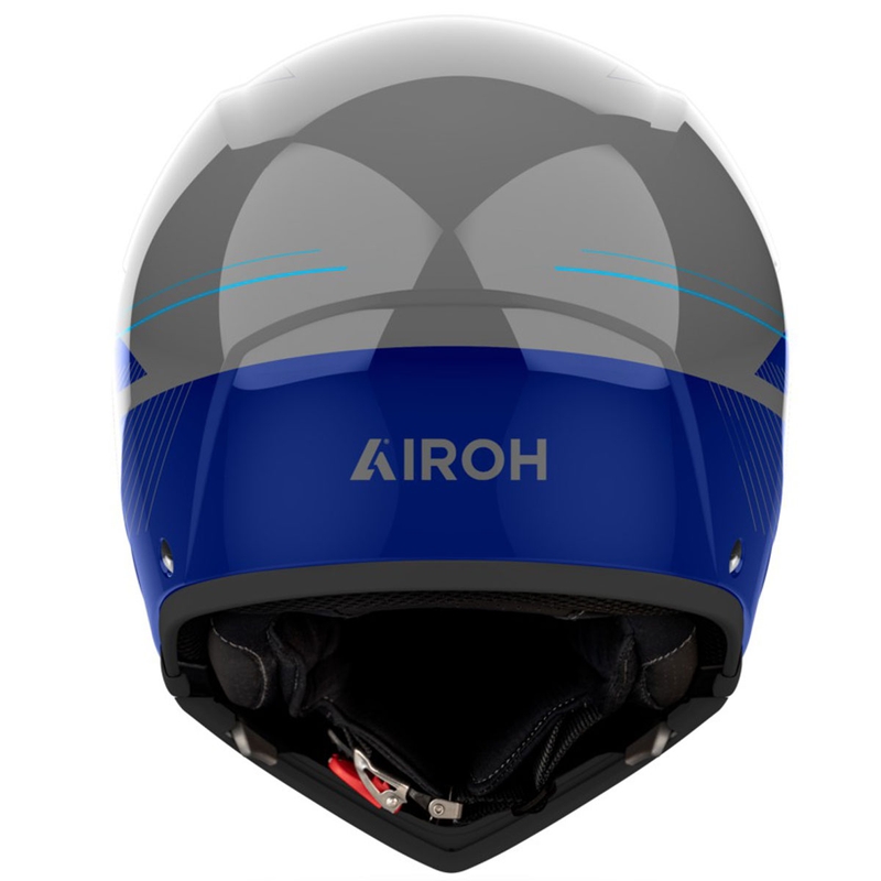 Casque moto modulable Airoh J110 Slim bleu brillant