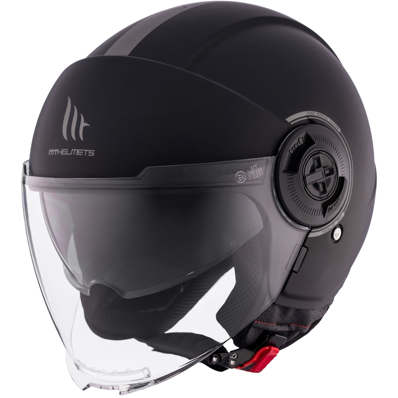 MT Viale SV S casque moto ouvert noir mat