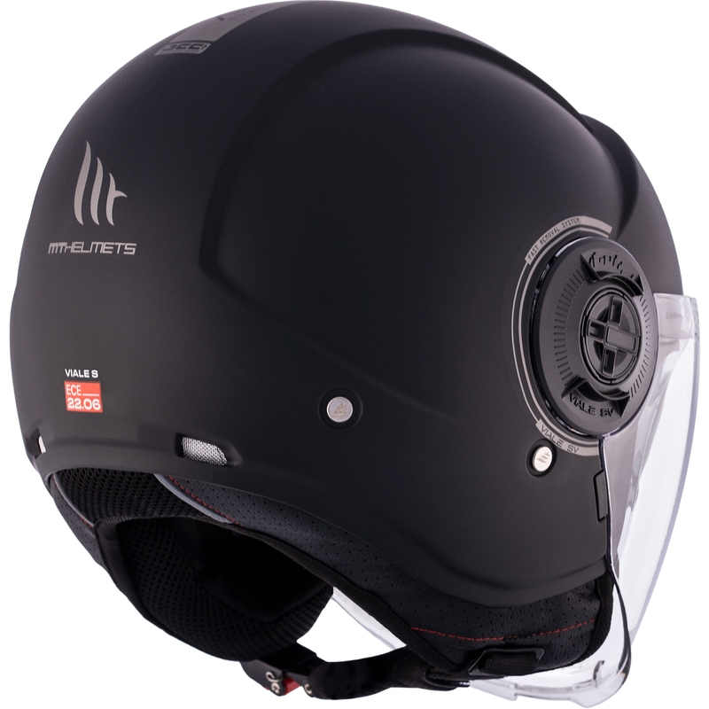 MT Viale SV S casque moto ouvert noir mat