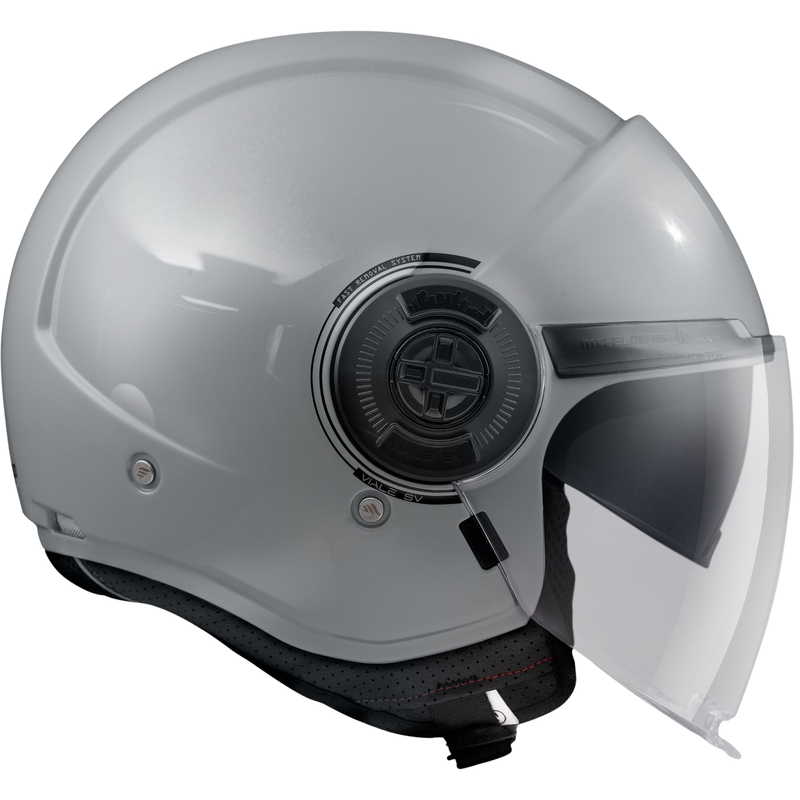 Casque moto ouvert MT Viale SV S Solid gris brillant