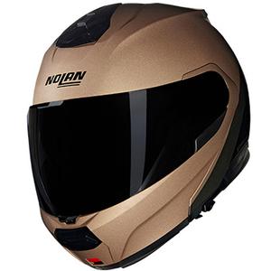 Casque moto modulable Nolan N100-6 Vernis spécial N-COM 341 sable-noir