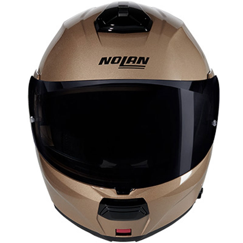 Casque moto modulable Nolan N100-6 Vernis spécial N-COM 341 sable-noir