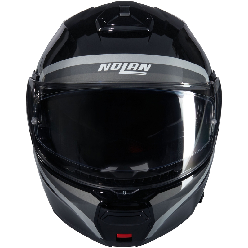 Casque moto modulable Nolan N100-6 Assoluto N-COM 349 noir-gris