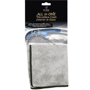 Chiffon en microfibre pour vitres et intérieur Dr. Wack All in One Chiffon en microfibre gris