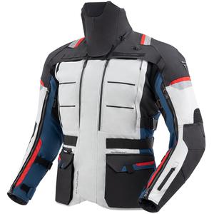 Veste de moto Rebelhorn Cubby V bleu-gris-rouge
