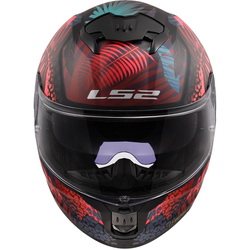 Casque moto intégral LS2 FF808 Stream II Jungle noir-rose-bleu