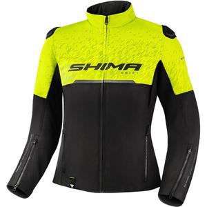 Veste moto femme Shima Drift noir-jaune fluo