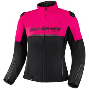 Veste moto femme Shima Drift noir et rose