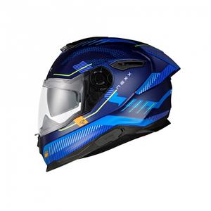 Casque moto intégral Nexx Y.100R Baron bleu - Qualité II