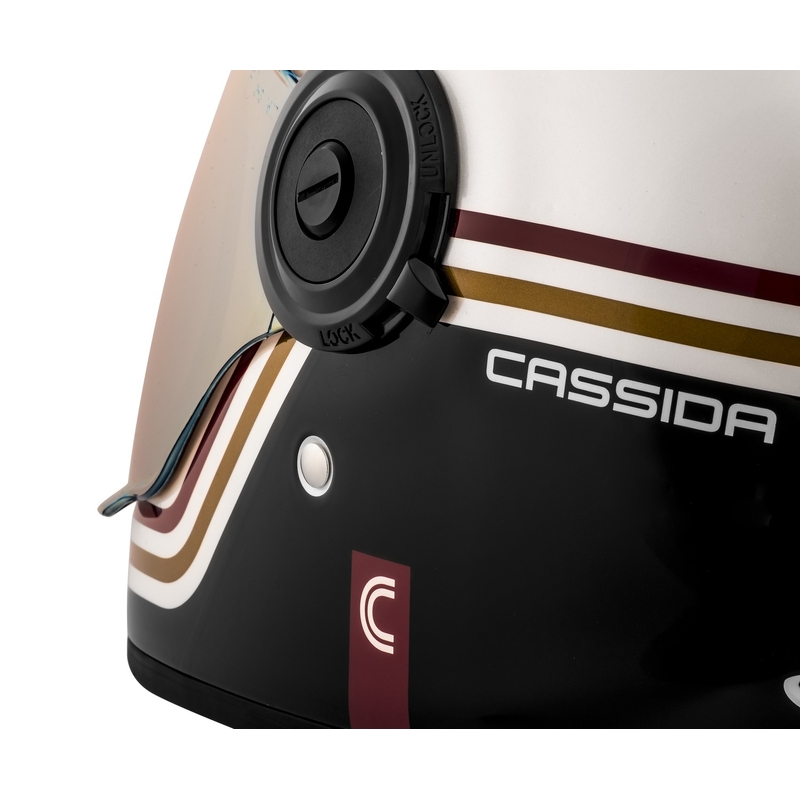 Casque moto intégral Cassida Fibre Super Hooligan noir-vert en promotion - II. Qualité