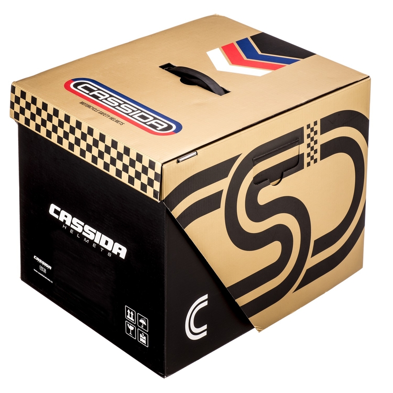 Casque moto intégral Cassida Fibre Super Hooligan noir-vert en promotion - II. Qualité