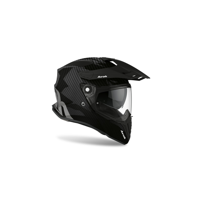 Casque Airoh Commander Carbon noir en promotion - Qualité II.