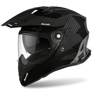 Casque Airoh Commander Carbon noir en promotion - Qualité II.