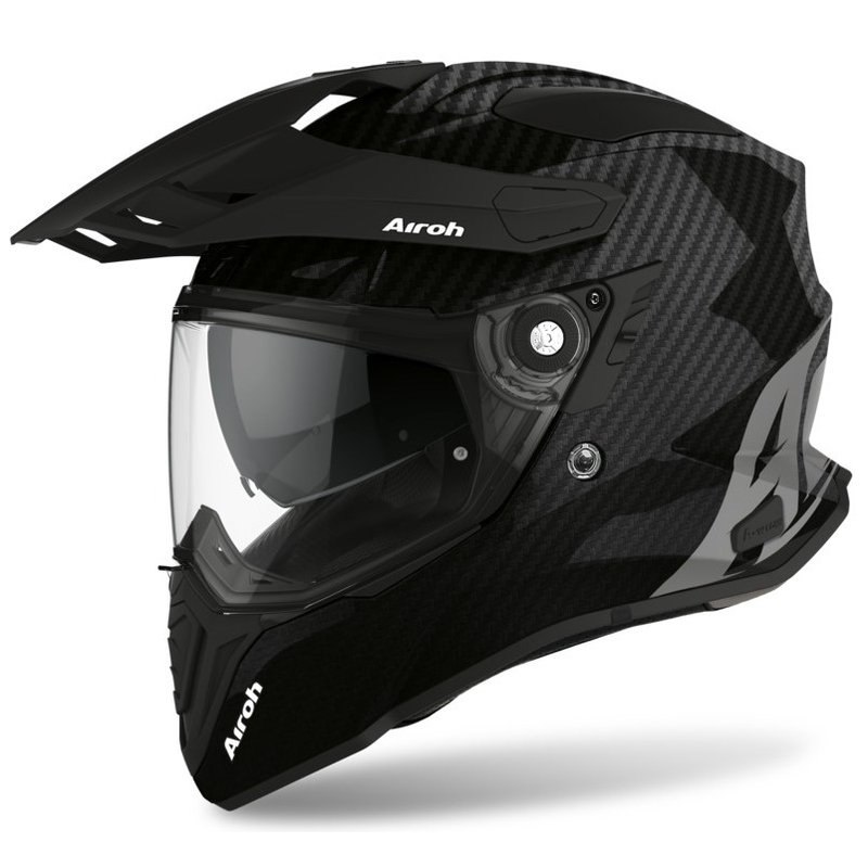 Casque Airoh Commander Carbon noir en promotion - Qualité II.