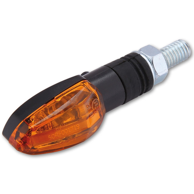 Clignotants moto Highsider Smart Lizzard 12V noir-orange