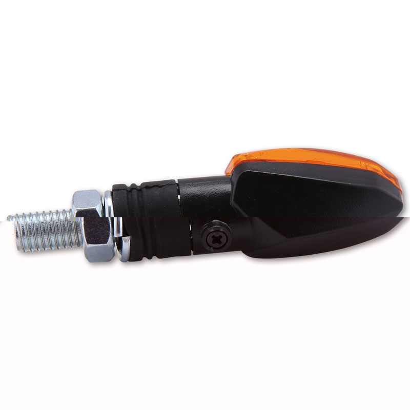 Clignotants moto Highsider Smart Lizzard 12V noir-orange