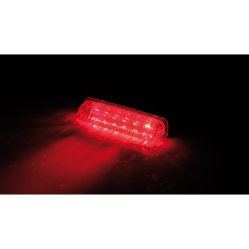 Feu arrière LED pour moto Highsider Smart Mini noir-transparent