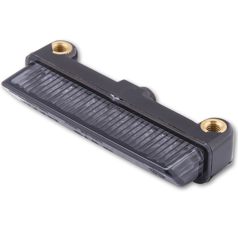 Feu arrière LED Highsider Smart Mini pour moto, noir fumé