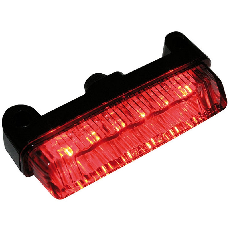 Feu arrière LED Highsider Smart Mini pour moto, noir fumé