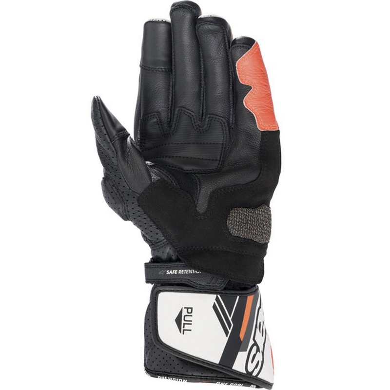 Gants moto Alpinestars SP-8 blanc-rouge fluo-noir