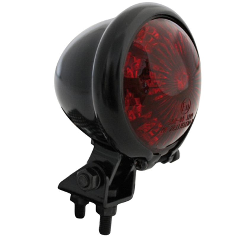 Feu arrière LED Highsider Smart Bates Style pour moto, noir