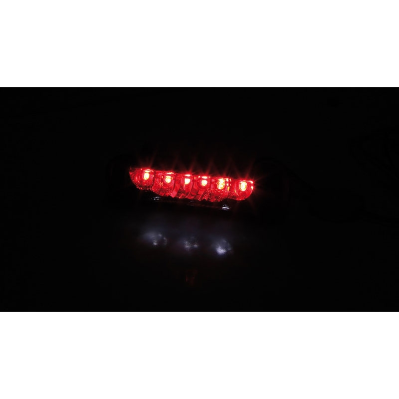 Feu arrière de moto Highsider Smart LED noir-transparent