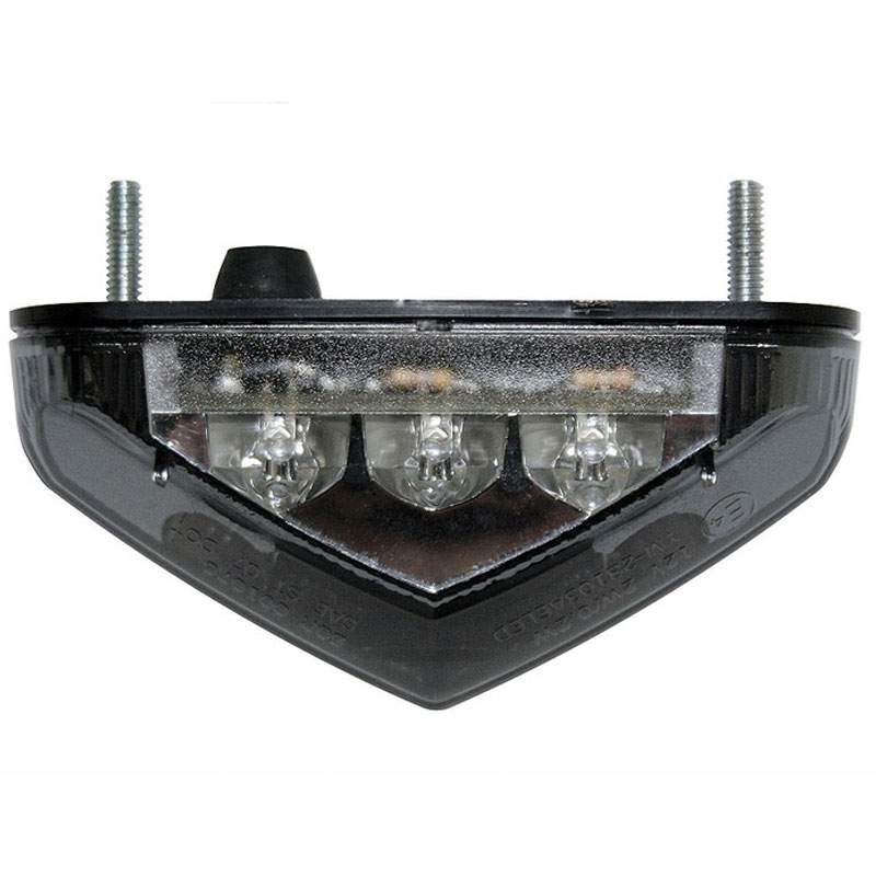 Feu arrière de moto Highsider Smart LED noir-transparent