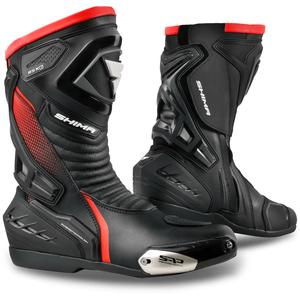 Bottes moto Shima RSX-6 noir-rouge fluo