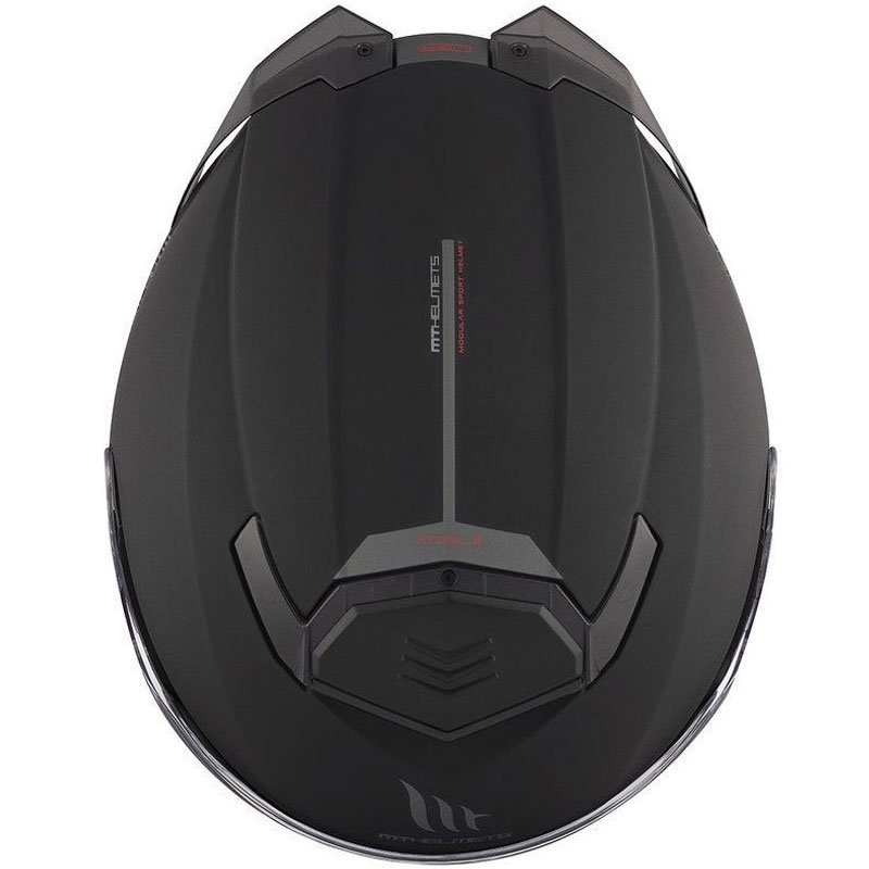 Casque moto modulable MT ATOM 2 SV SOLID A1 noir mat