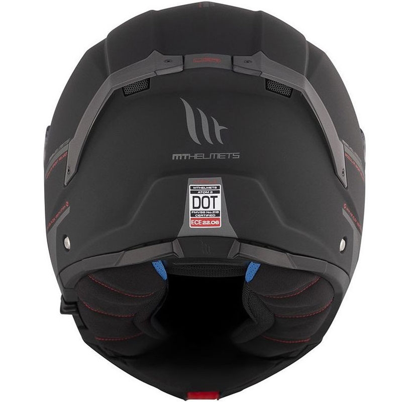 Casque moto modulable MT ATOM 2 SV SOLID A1 noir mat