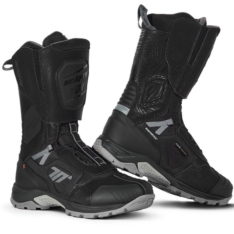 Bottes de moto SEVENTY DEGREES SD-BA6 Stelvio High noir-gris