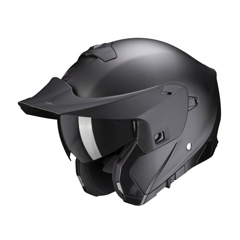 Casque moto modulable Scorpion EXO-930 EVO Solid noir mat