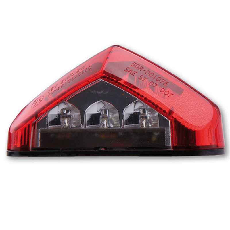 Feu arrière de moto à LED intelligent Highsider rouge
