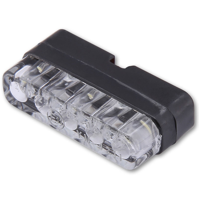 Éclairage de plaque d'immatriculation Highsider Smart Mini diodes LED noir-transparent