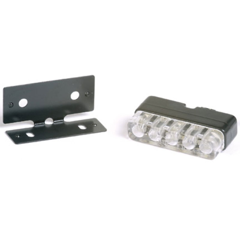 Éclairage de plaque d'immatriculation Highsider Smart Mini diodes LED noir-transparent