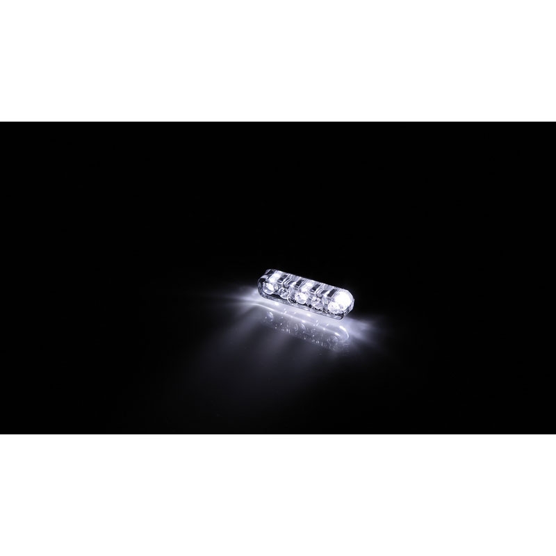 Éclairage de plaque d'immatriculation Highsider Smart Mini diodes LED noir-transparent
