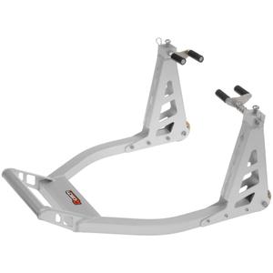 Béquille moto Q-TECH avant aluminium argent