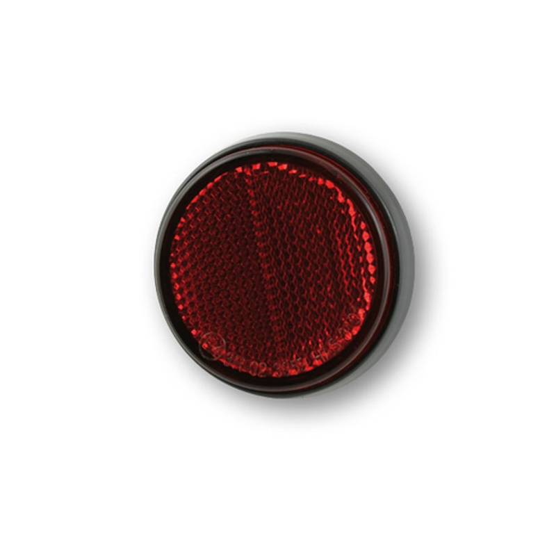 Réflecteur rond Highsider Smart avec filetage, rouge