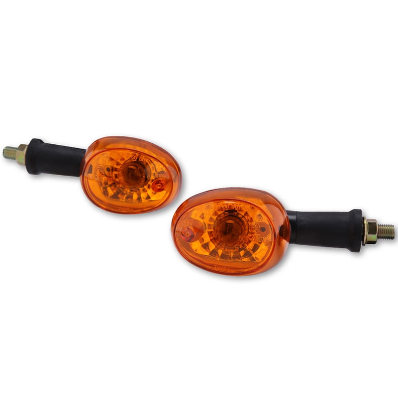 Clignotants moto Highsider Smart noir-orange
