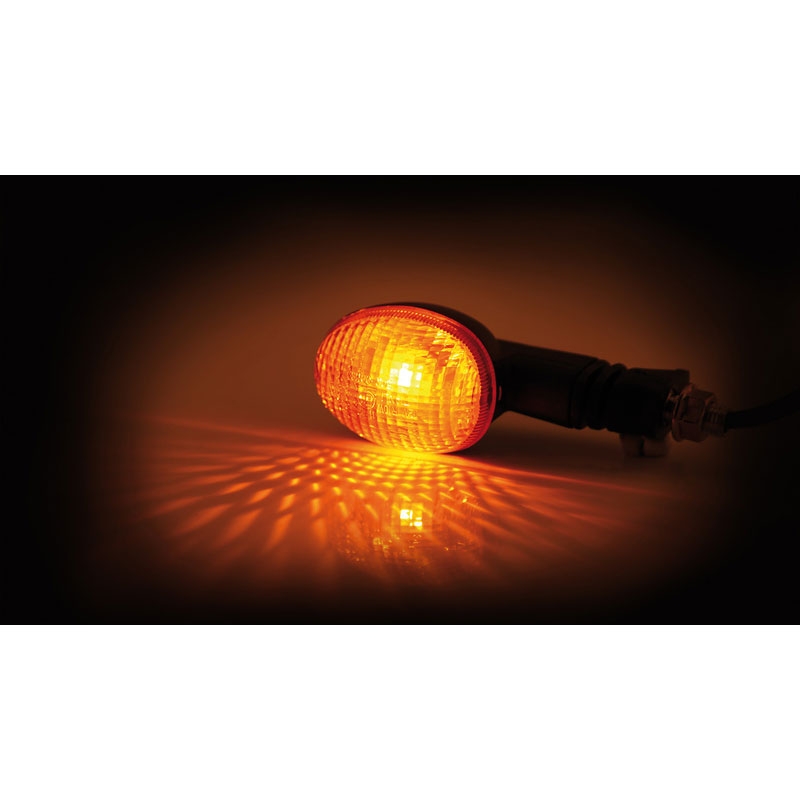 Clignotants moto Highsider Smart Mini orange-noir