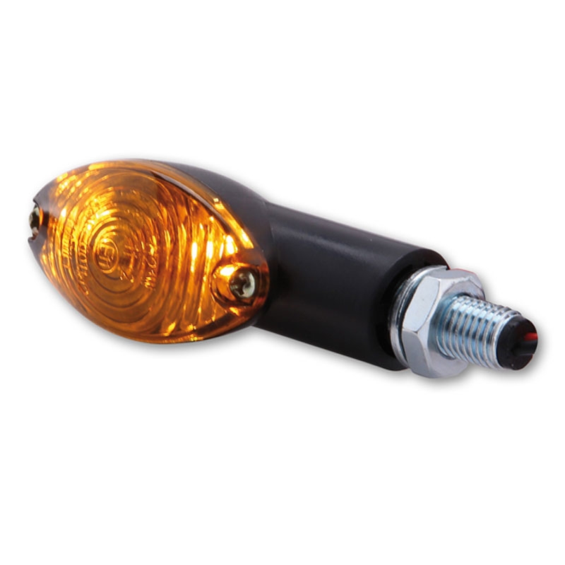 Clignotants moto Highsider Smart Cateye Mini noir-fumé