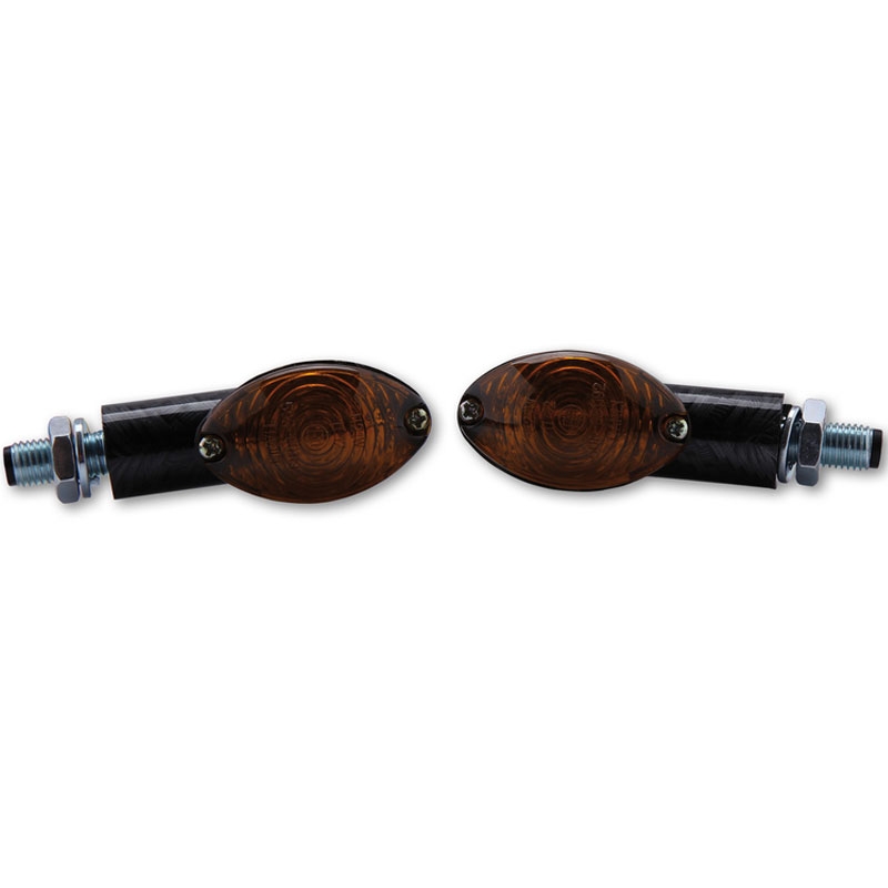 Clignotants moto Highsider Smart Cateye Mini fumé-noir