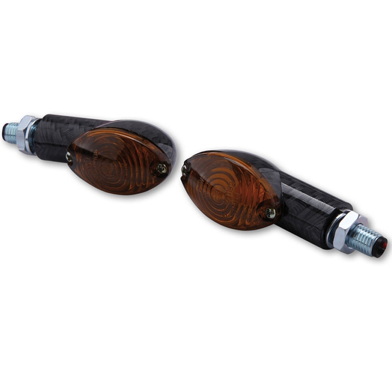 Clignotants moto Highsider Smart Cateye Mini fumé-noir