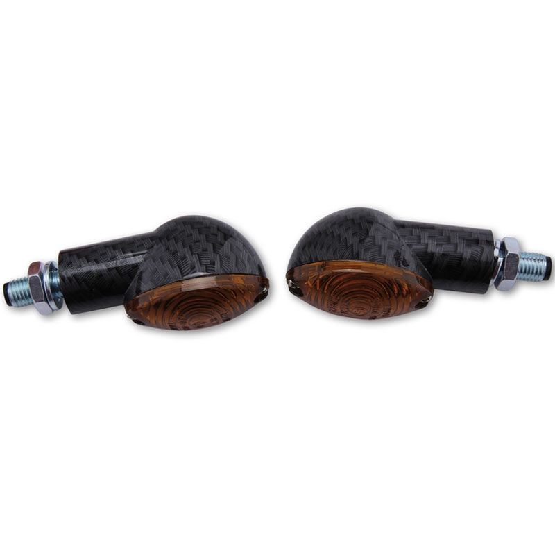 Clignotants moto Highsider Smart Cateye Mini fumé-noir