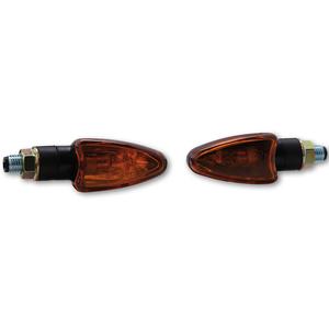 Clignotants moto Highsider Smart Arrow Mini noir-orange