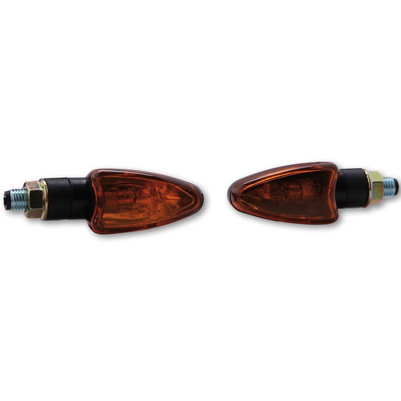 Clignotants moto Highsider Smart Arrow Mini noir-orange