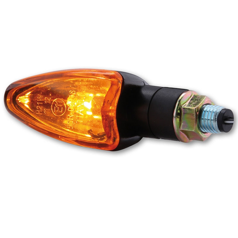 Clignotants moto Highsider Smart Arrow Mini noir-orange