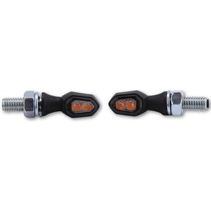 Clignotants moto Highsider Smart Crumb LED noir-fumé