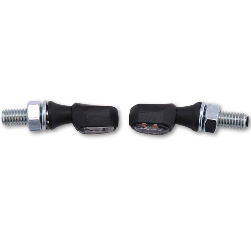 Clignotants moto Highsider Smart Crumb LED noir-fumé