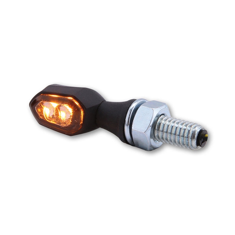 Clignotants moto Highsider Smart Crumb LED noir-fumé